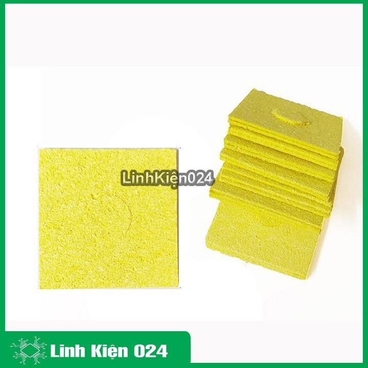 Bọt biển chùi mỏ hàn 6x6 cm (Loại Xịn )