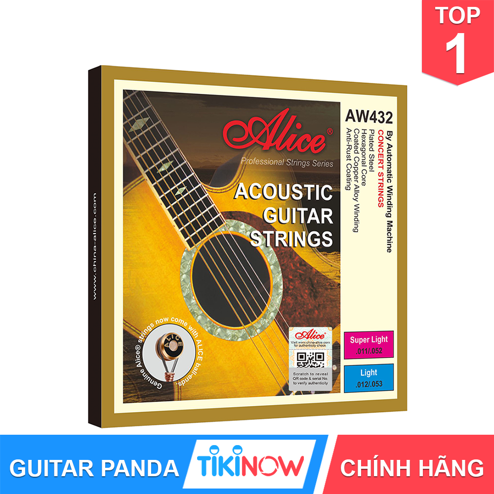 Dây Đàn Guitar Acoustic Cao Cấp Alice AW432 GUITAR PANDA