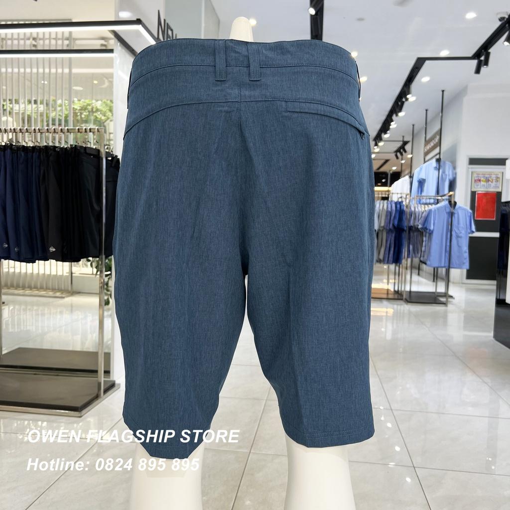 Quần short nam owen màu xanh melange SS231417