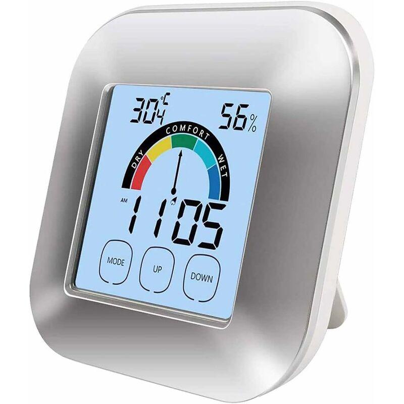 Nhiệt độ nội thất đồng hồ thời tiết cảm ứng điện tử và độ ẩm bên trong và màn hình nhiệt kế máy đo độ thoải mái