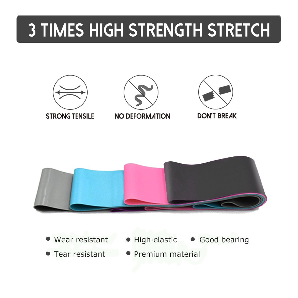 Bộ 4 Băng tập thể dục chống trơn trượt có túi đựng