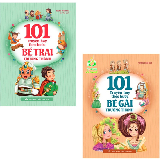 Sách - Combo 2 cuốn:101 Truyện Hay Theo Bước Bé Gái Trưởng Thành + 101 Truyện Hay Theo Bước Bé Trai Trưởng Thành