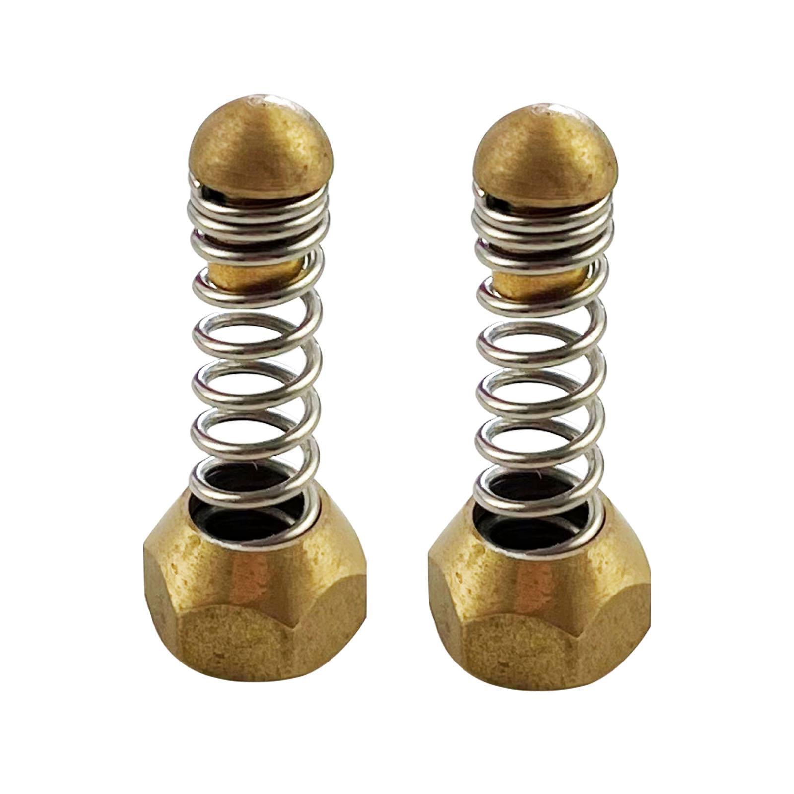 2 Pieces Sewer Jetting Pipe Nozzle with Spring for Pressure Washer Tool