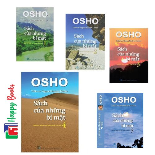 Combo Osho 5 cuốn Sách của những bí mật (tập 1 - 5)