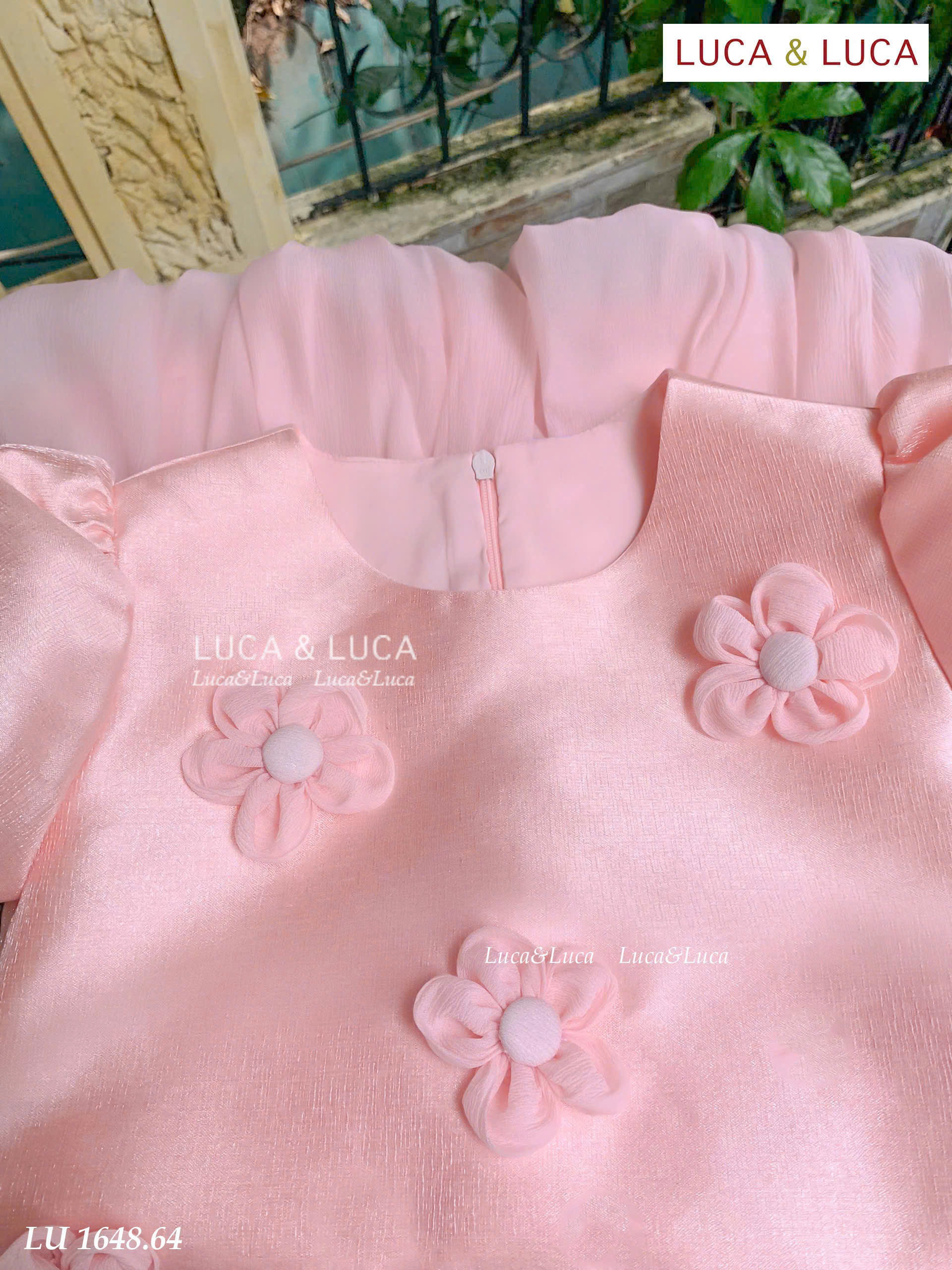 Đầm váy công chúa cho bé gái đính hoa mặc lễ tết noel giáng sinh năm mới dự tiệc từ 10-40kg chất tơ mềm