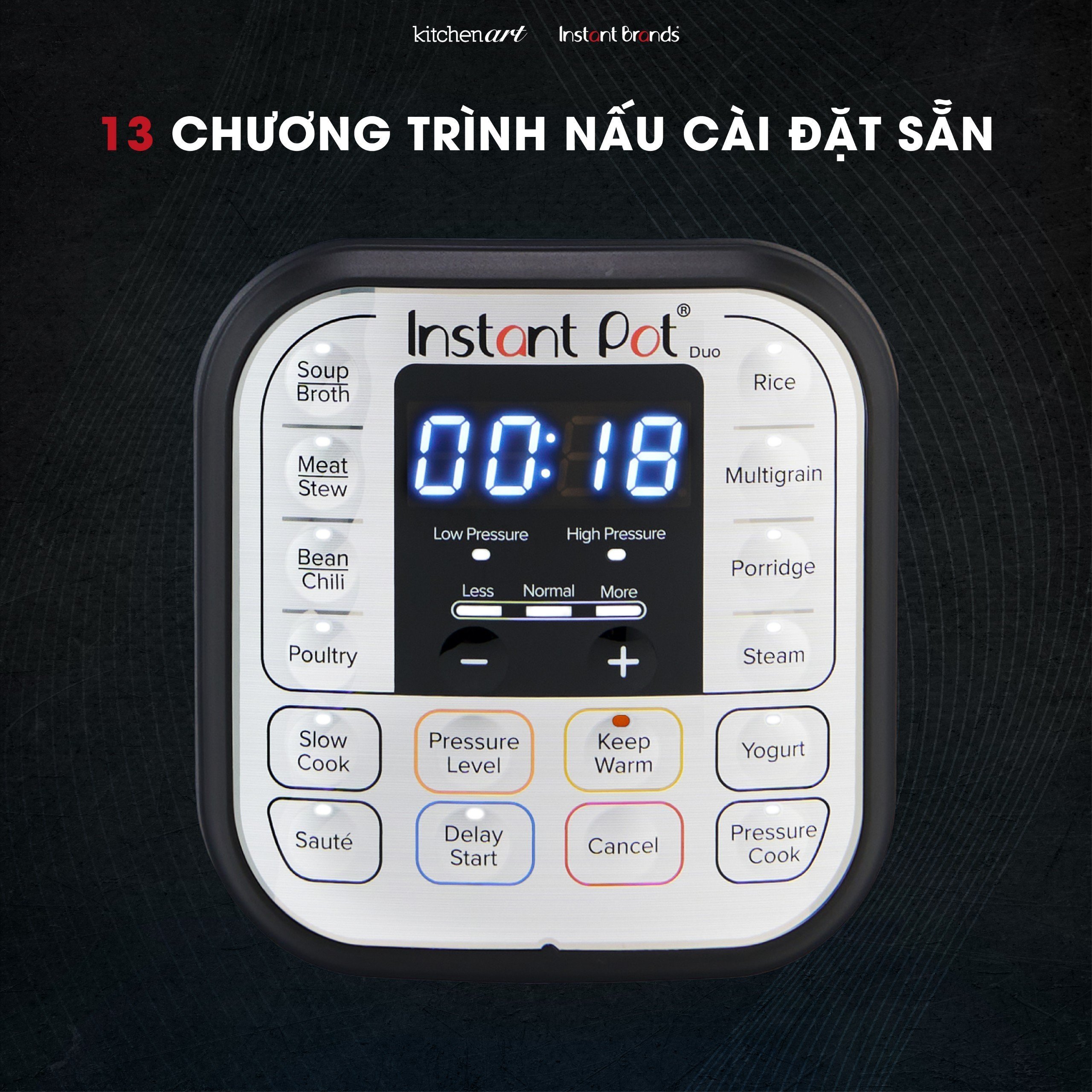 Nồi áp suất Instant pot Duo V5 - bản cải tiến - Hàng chính hãng