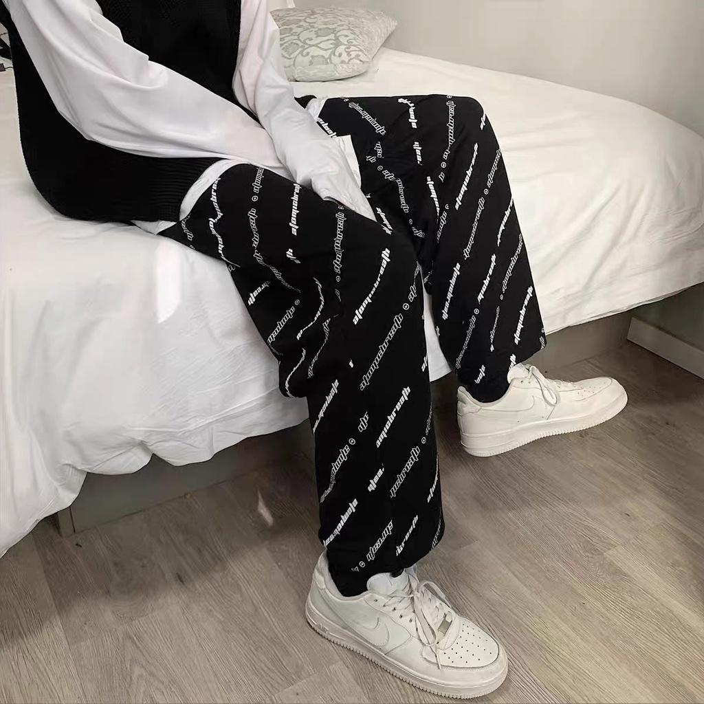 ✎Quần jogger chữ chéo KA Closet chất nỉ ngoại hàng dầy nặng tay, có chốt gấu điều chỉnh, from ống rộng