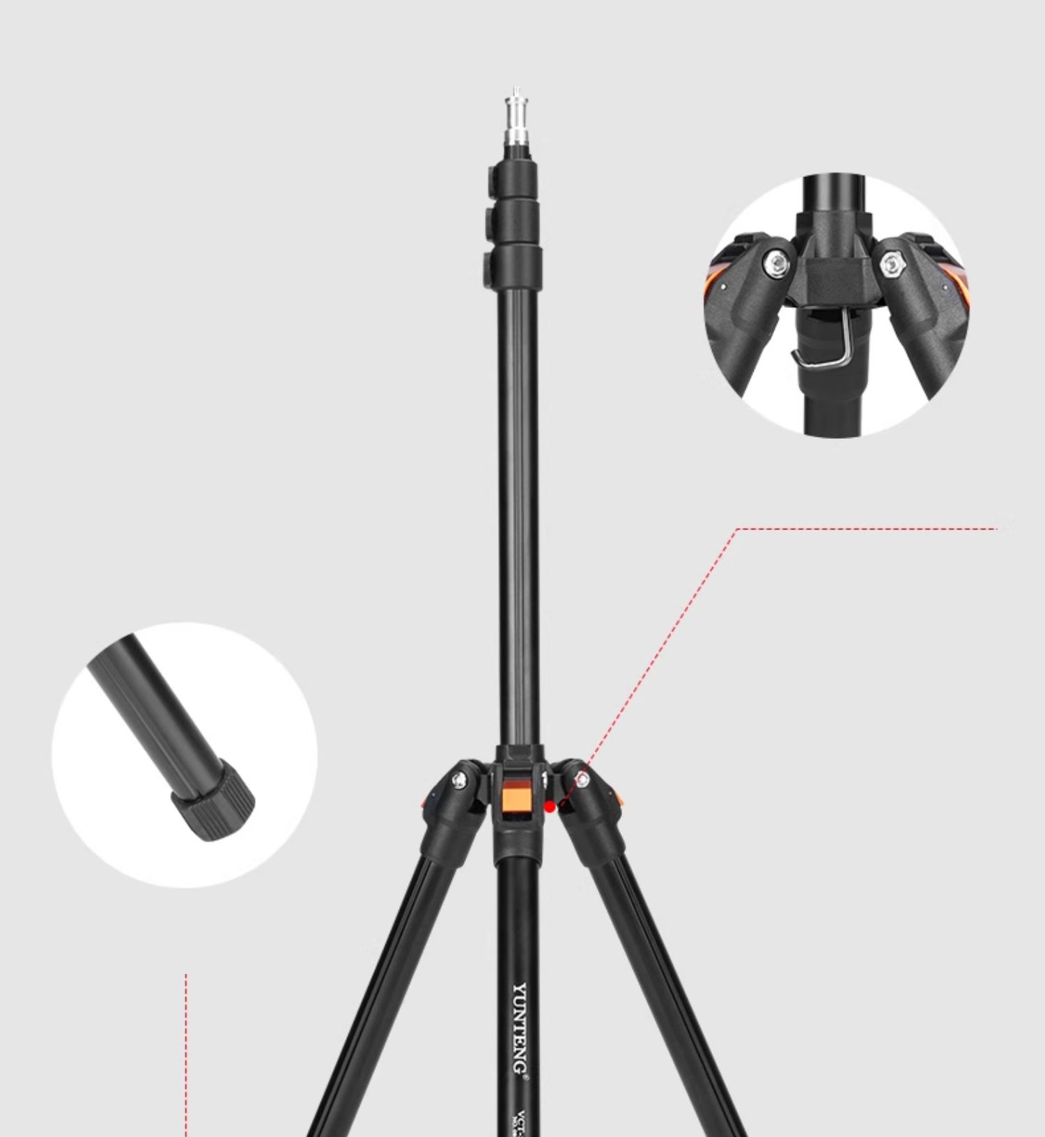 Tripod Yunteng VCT-5228 Đa Năng - Chân Đế Quay Phim Chụp Ảnh Chuyên Nghiệp, Cao Tối Đa 210cm - Hàng chính hãng