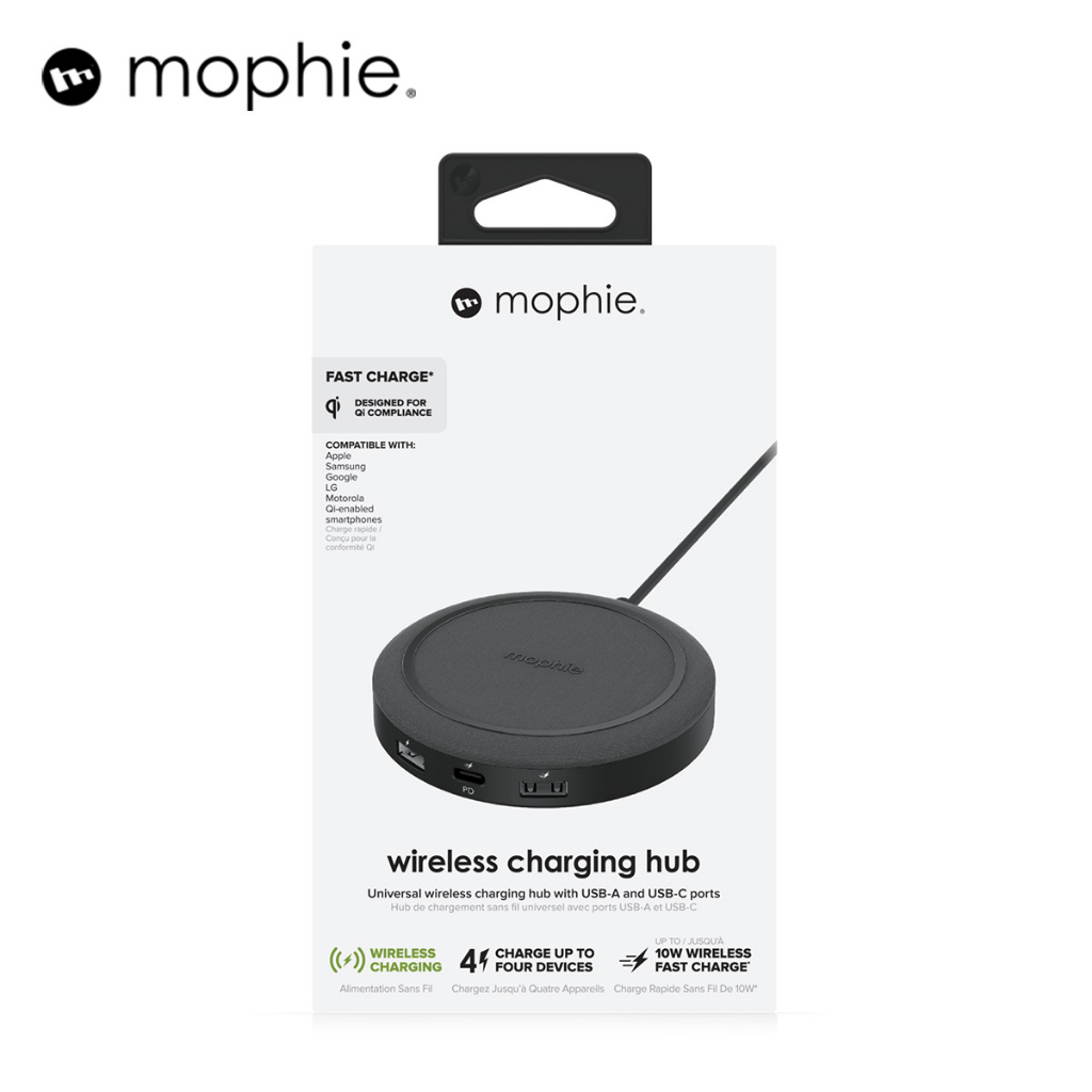 Bộ Hub sạc đa năng Mophie Universal - Black - Hàng chính hãng