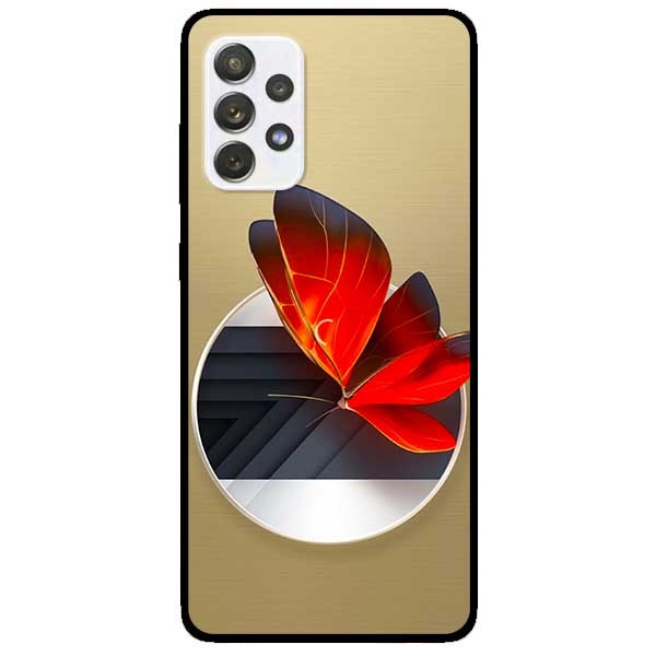 Ốp lưng dành cho Samsung A32 mẫu Vòng Tròn Bướm Đỏ