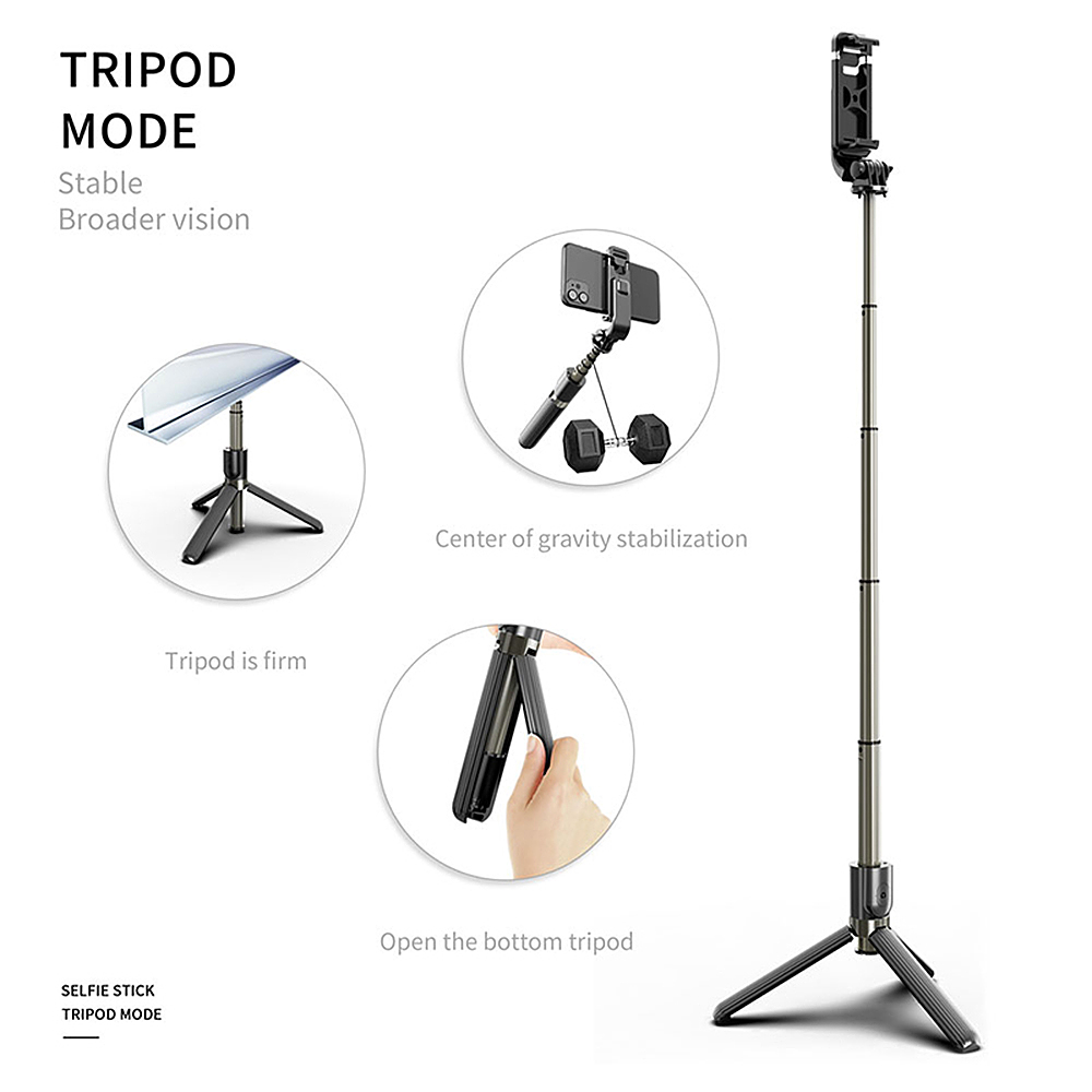 Chân Máy Chụp Ảnh L03 Bluetooth 4.0 Hợp Kim Nhôm Không Dây Có Thể Gập Lại Cho Máy Ảnh Gopro Smartphones
