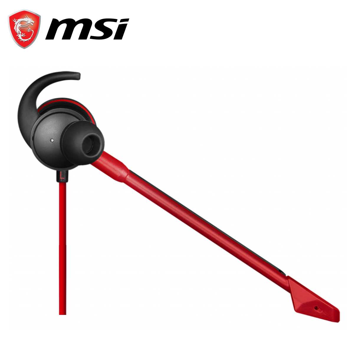 Tai Nghe Gaming 1 Bên MSI Immerse GH10 Tích Hợp Mic, Dây Cắm 3.5mm Dài 93CM - Hàng Chính Hãng