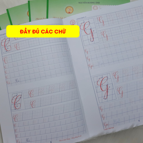 5 Cuốn Tập Mẫu Luyện Chữ Viết In Hoa