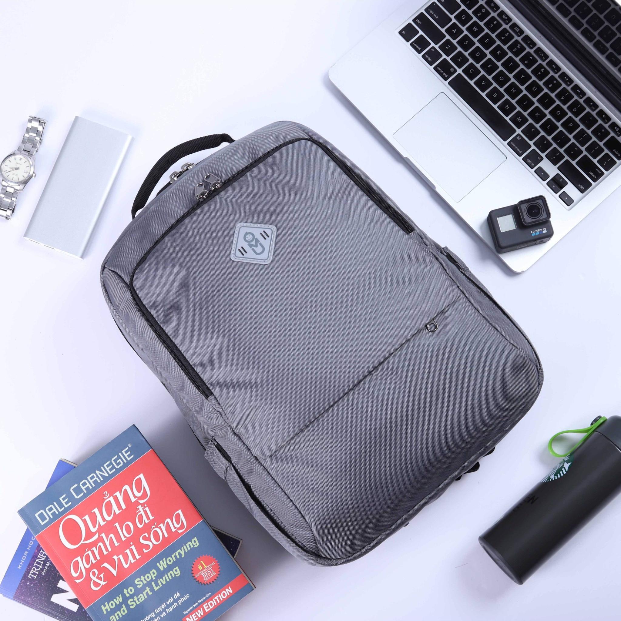 UMO TANO BackPack Grey- Balo Laptop Cao Cấp