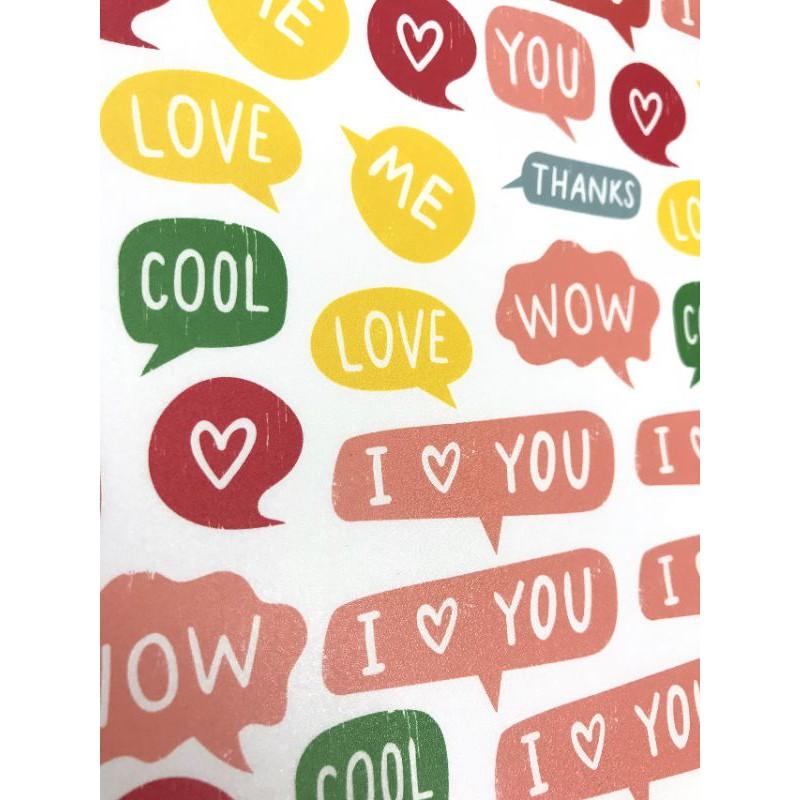 10 Sticker nổi trang trí khung ảnh, lovebox, scrapbook....