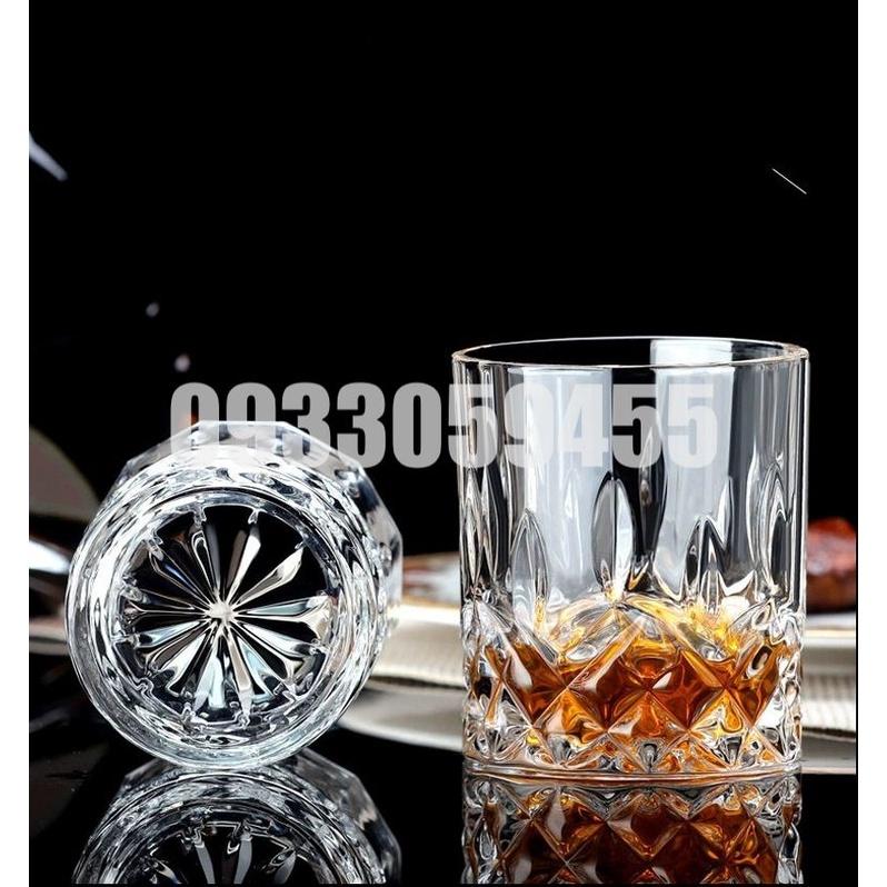 Ly rock thủy tinh pha lê uống whisky ruou mạnh wine glass