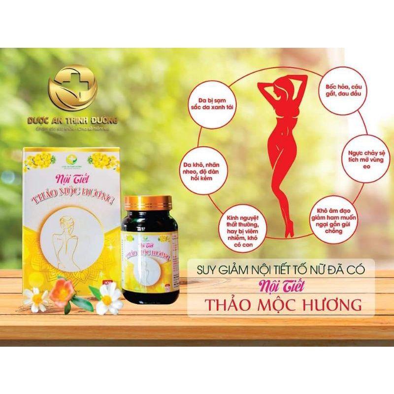 Viên nội tiết tố nữ THẢO MỘC HƯƠNG trắng da tăng vòng 1 Hộp 60 viên