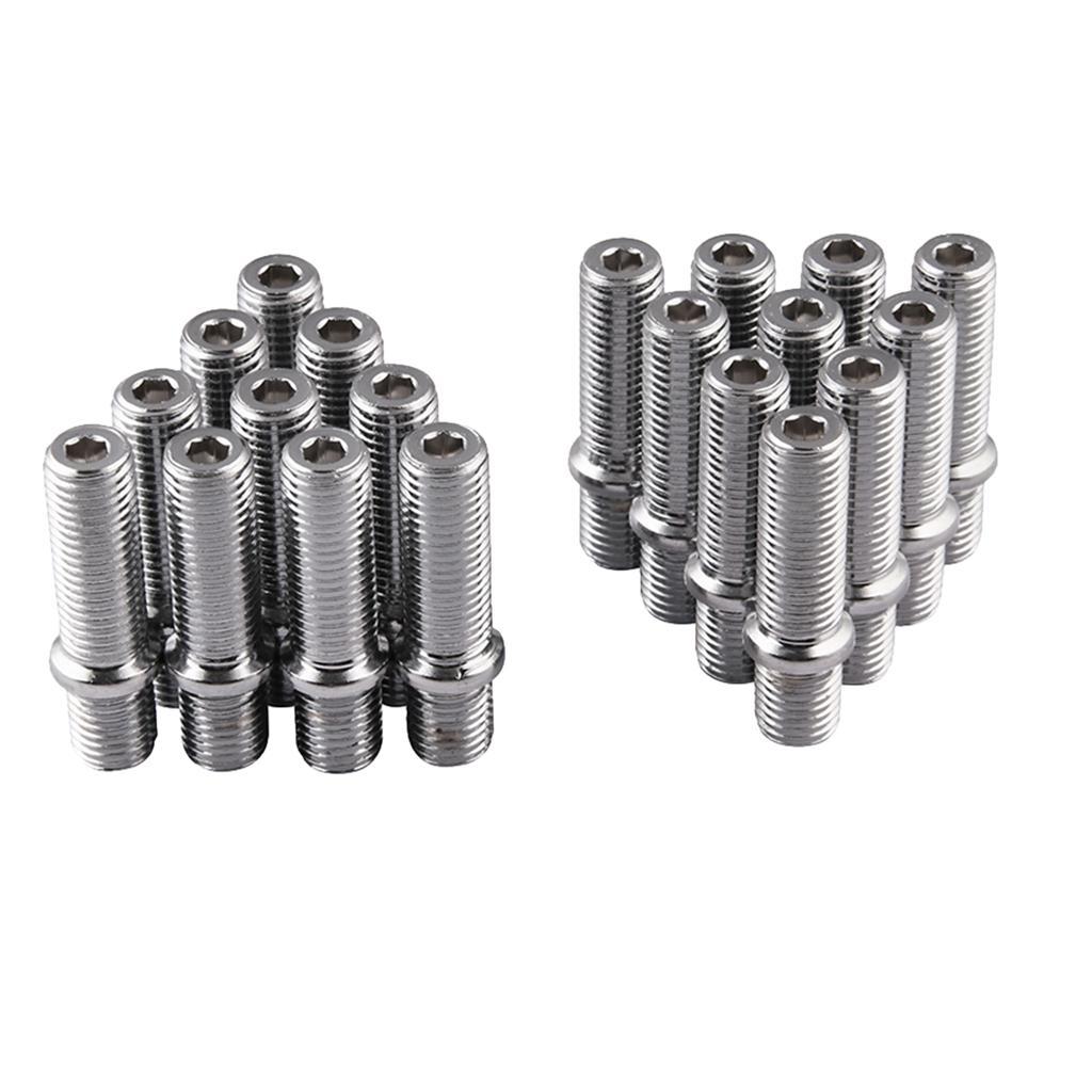 40 Pieces M12x1.5-M12x1.5 Extended Wheel Stud Conversion Tall Lug Screw Adapter