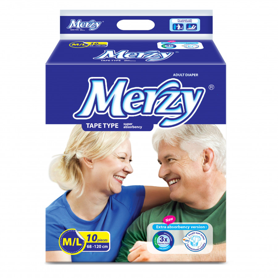 Tã dán Người lớn Merzy M/L 10  (10 miếng)