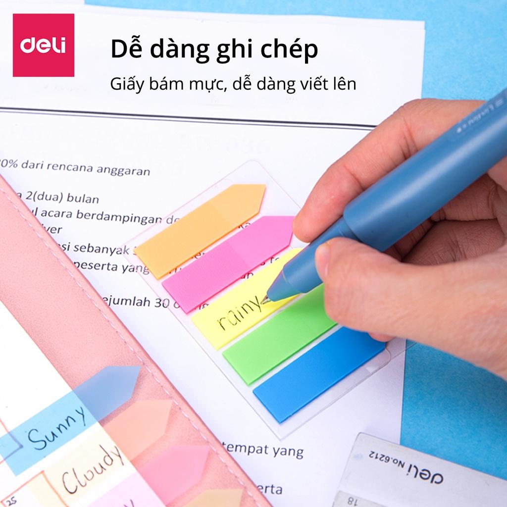 Giấy Note Ghi Chú Đánh Dấu Trang Giấy Phân Trang Dạng Dài Nhiều Màu Sắc Trong Suốt - 9062