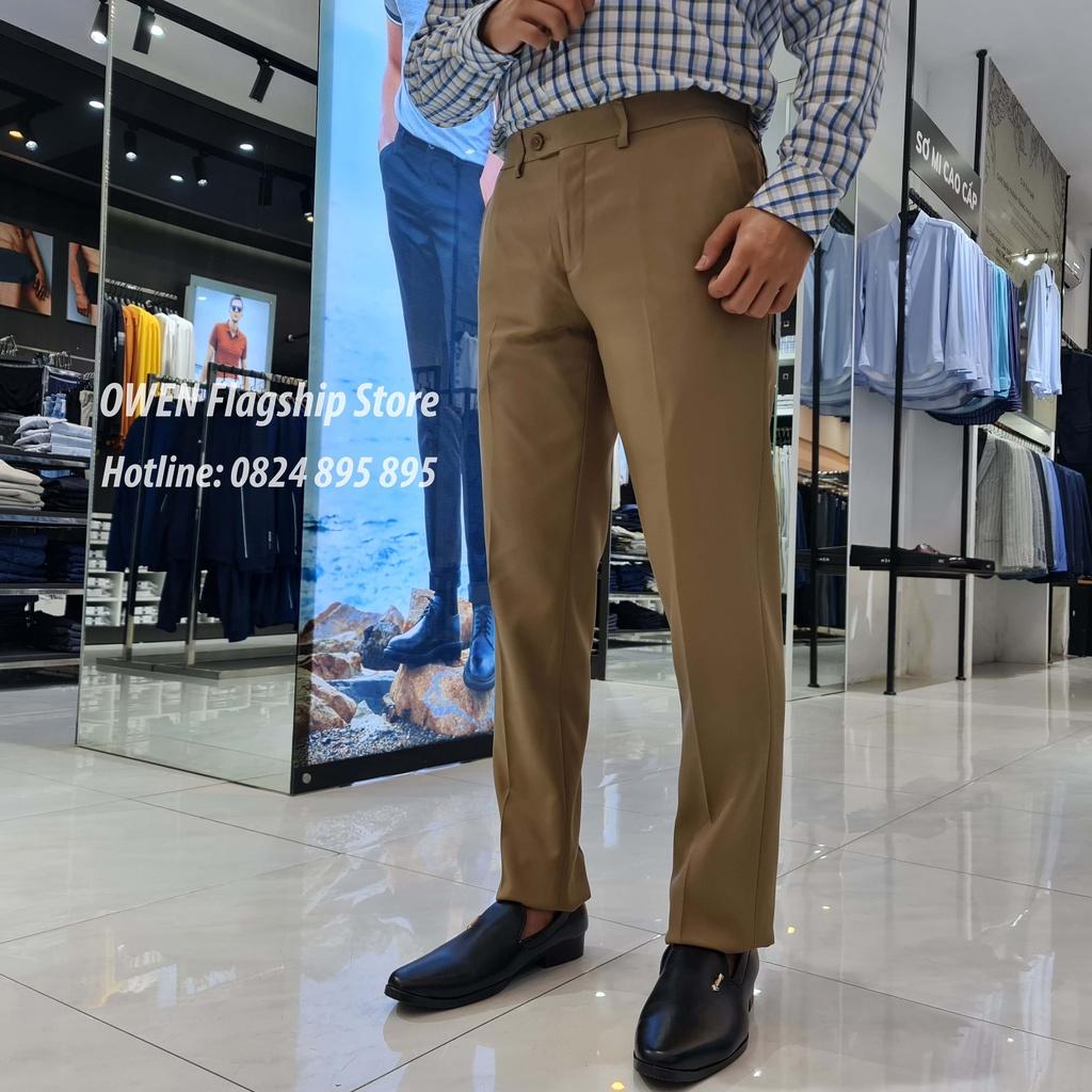 OWEN - () Quần âu nam công sở dáng SLIMFIT sợi NANO mã QS91260 - OWEN Flagship Store