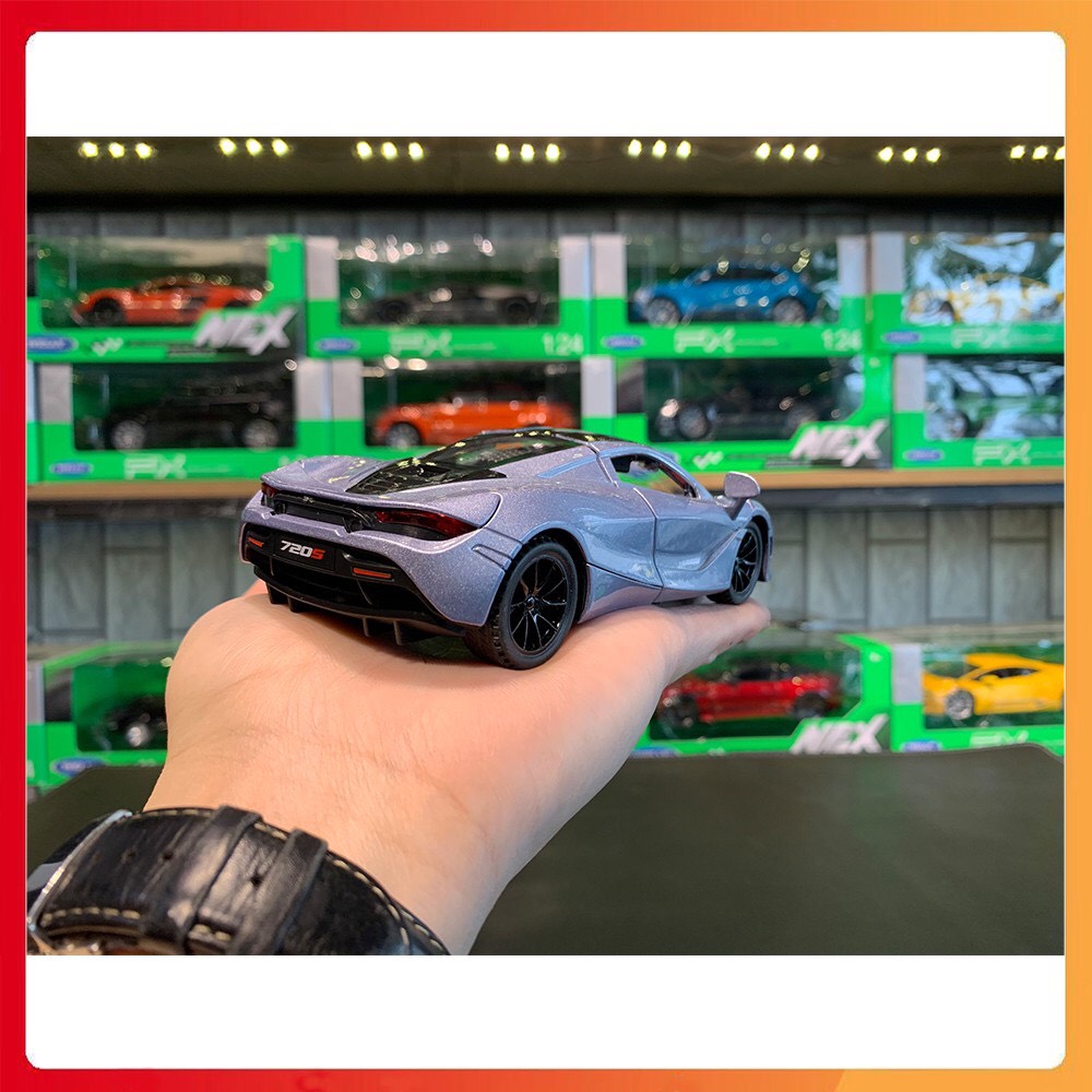 Mô hình xe Mclaren 720S tỉ lệ 1:32 - Màu tím khói