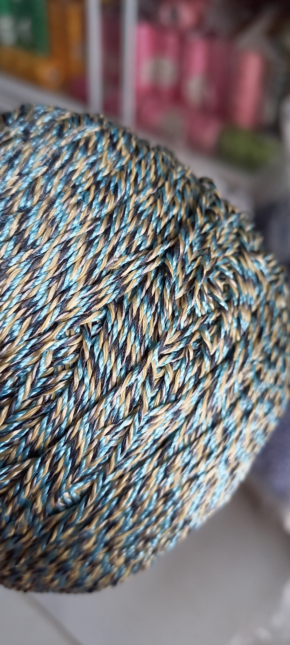350g Sợi len xà cừ màu loang dùng trong đan móc