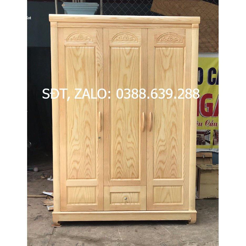 Tủ quần áo gỗ kích thước 1m55 x 2m05.