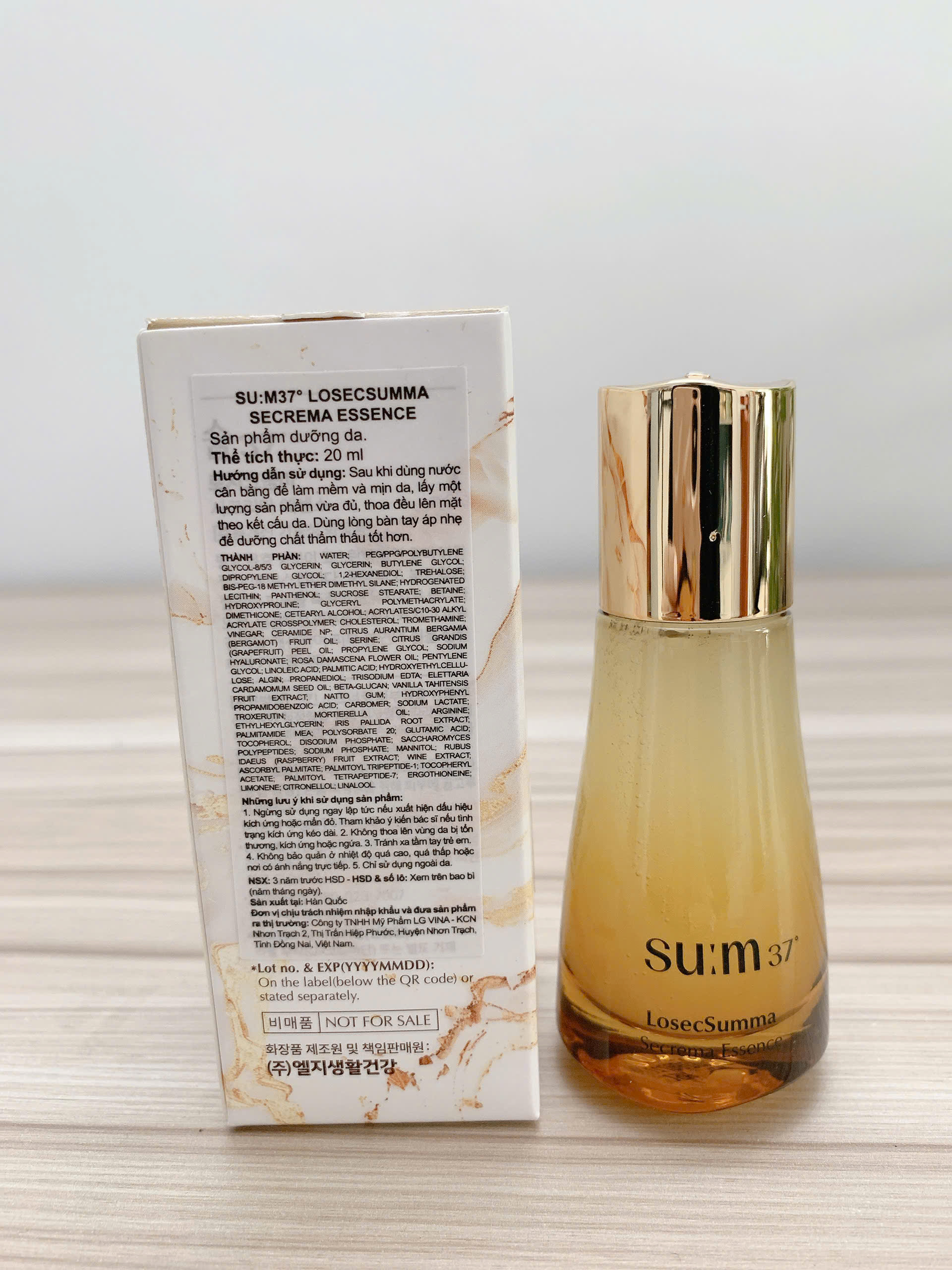 Nước thần hoàng kim Su:m37 LosecSumma Secrema Essence 20ml