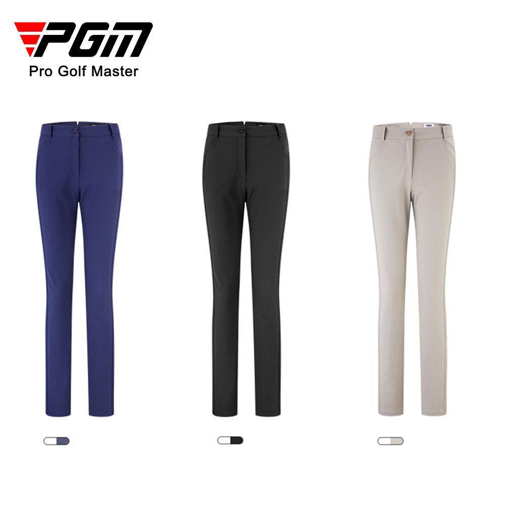 Quần dài nữ đánh Golf chính hãng PGM - KUZ112 - Chất liệu 77 % nylon + 23% sapndex cao cấp, bền đẹp