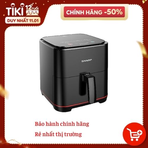 Nồi chiên không dầu Sharp KF-AF70EV-BK (7L) - Hàng Chính Hãng