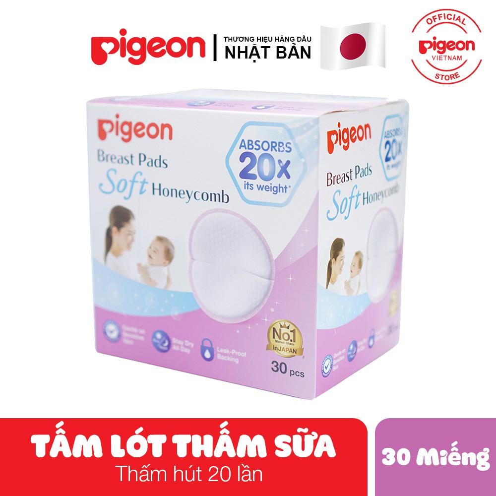 [MUA LÀ CÓ QUÀ] Tấm lót thấm sữa Pigeon 12/30/60 miếng/hộp