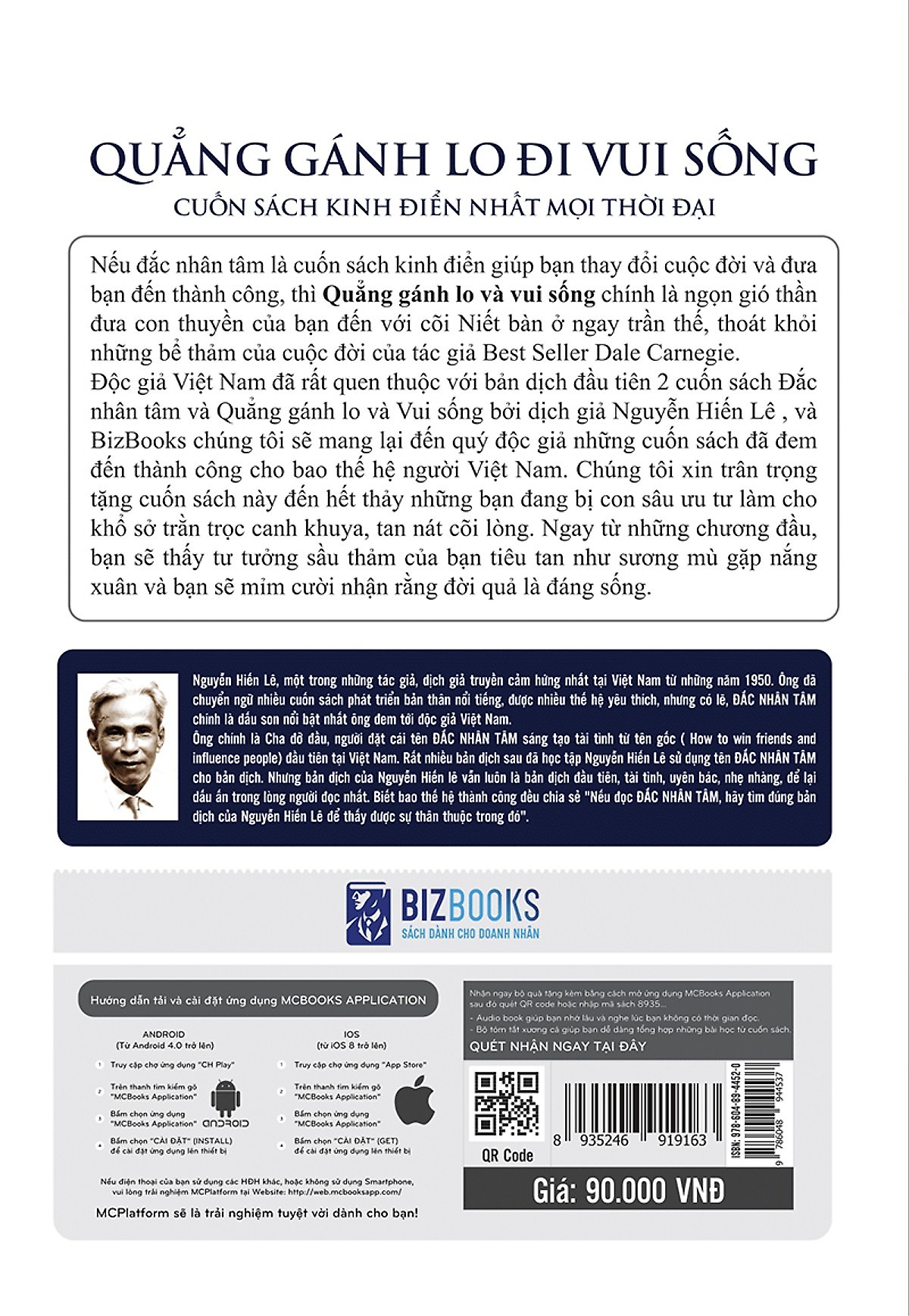 Hình ảnh Quẳng Gánh Lo Đi Và Vui Sống (Nguyễn Hiến Lê - Bộ Sách Sống Sao Cho Đúng)(Tặng kèm booksmark)