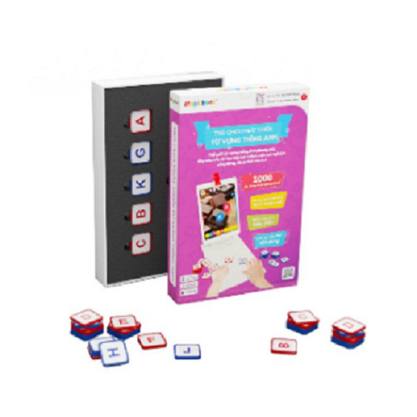 Combo Magicbook L-Box3: Bộ Vẽ Hình + Bộ Tiếng Anh + Bộ Xếp Hình Sáng Tạo