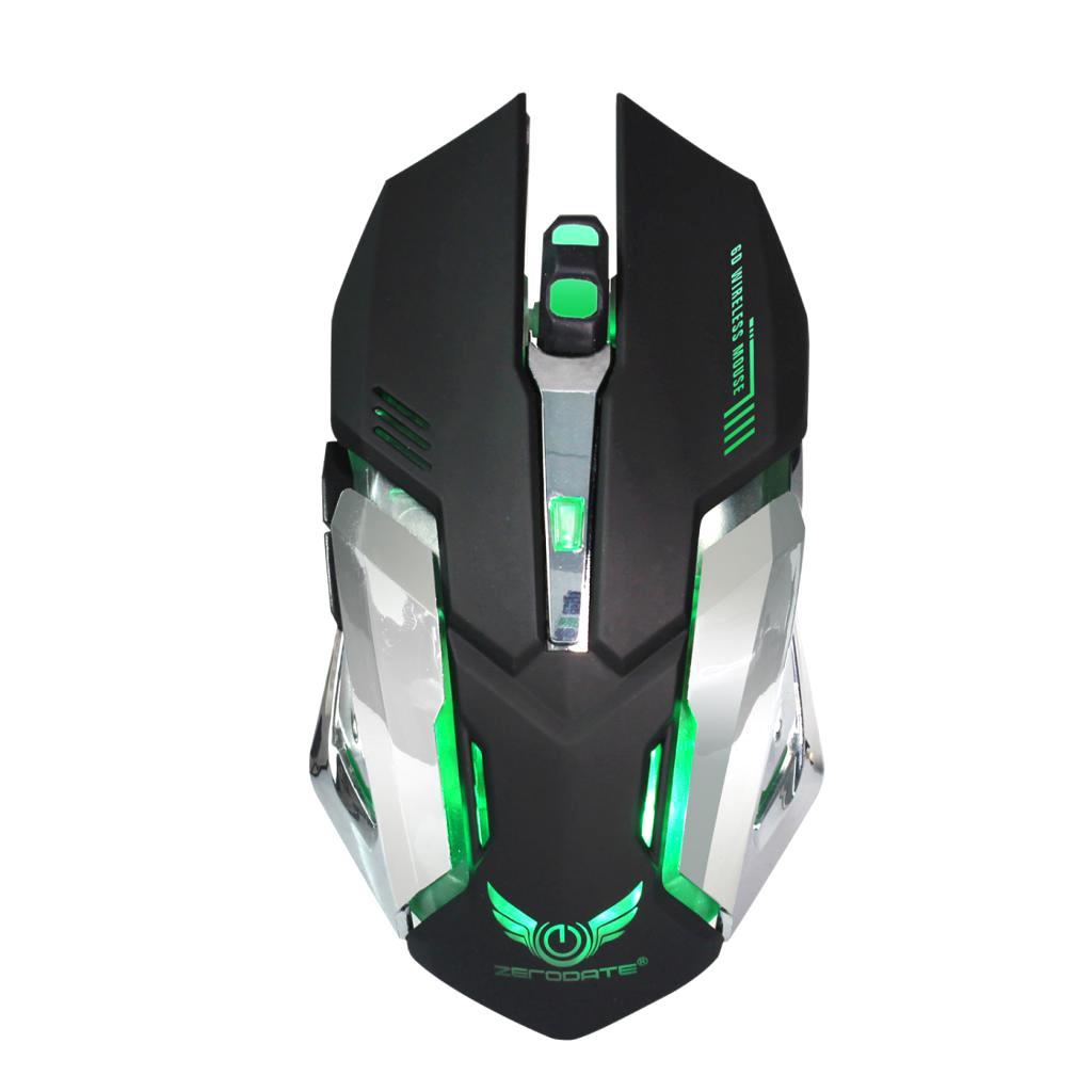 Wireless Optical Backlit Gaming Mouse + USB 2.0 Receiver for PC