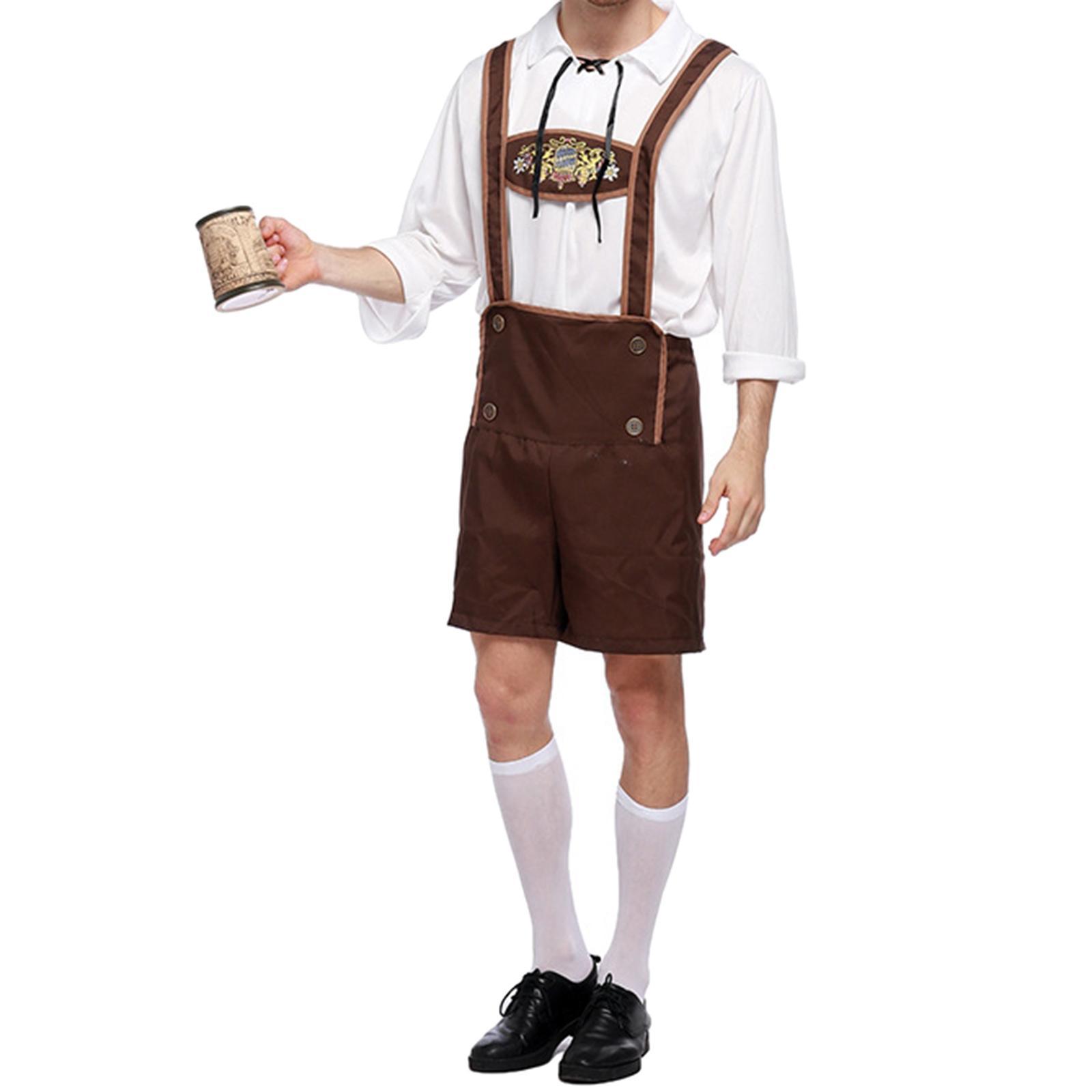 Male Costume Halloween Cosplay Beer Outfit Carnival Festival