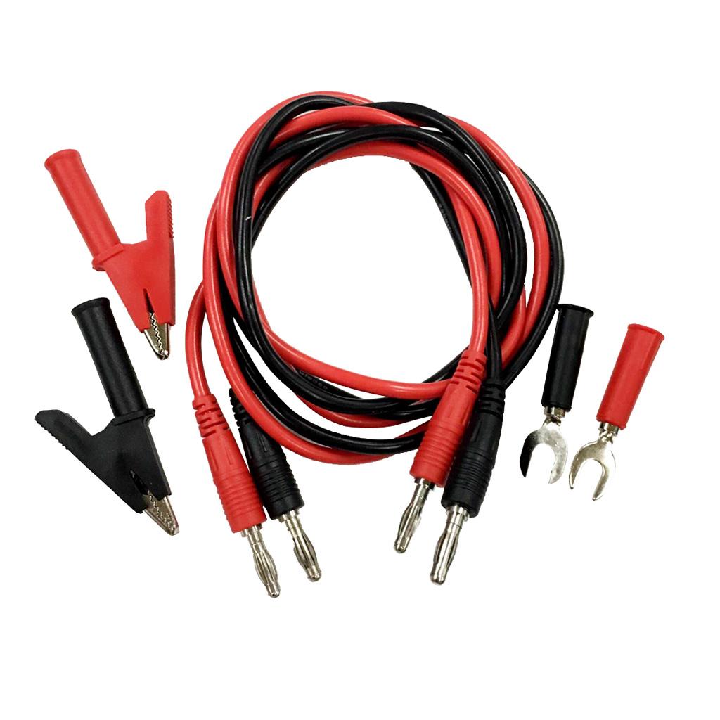 4mm Chuối Cắm Thử Dẫn Với Kẹp Cá Sấu Và Spade Ổ