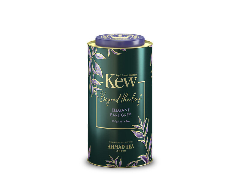 TRÀ AHMAD ANH QUỐC - KEW _ Hộp thiếc HÌNH TRỤ BÁ TƯỚC pha ấm - Elegant Earl Grey