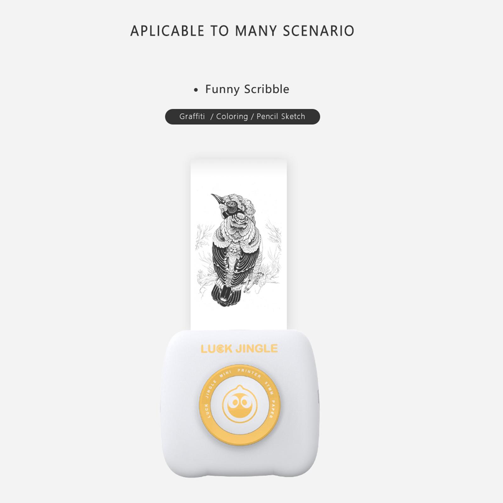 Mini Thermal Printer Wireless Note Memo Printer Teens Gift