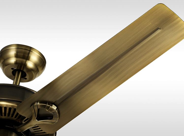 Quạt đèn trang trí nội thất COLUM phong cách cổ điển - kèm bóng Led chuyên dụng