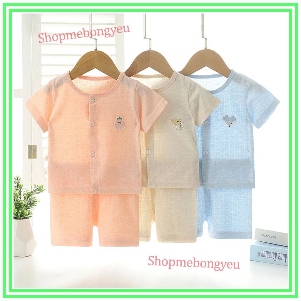 Bộ cộc tay cho bé trai gái sơ sinh quần áo sơ sinh mặc hè hàng Quảng Châu cotton xịn xuất khẩu từ 4-14kg – BCT06