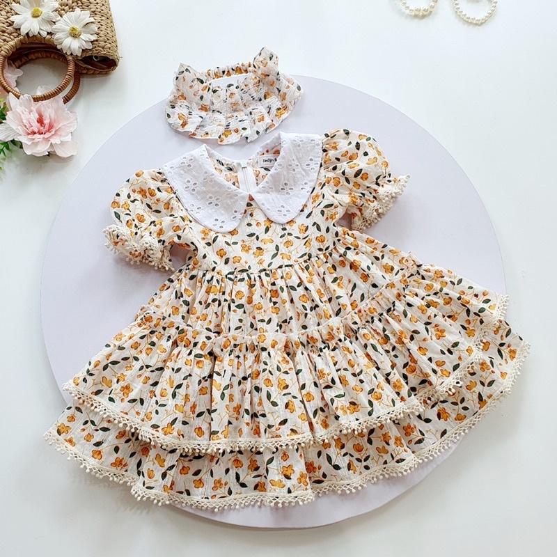 [4-18kg] Váy Hanbok Rời NHÍM XÙ KIDS Cho Bé Gái 1 Tuổi Đến 5 Tuổi Chất Lụa Ướt Phối Linen Bột - V066