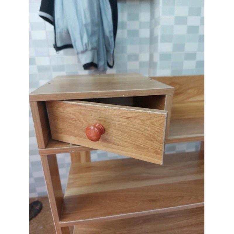KỆ ĐỰNG GIẦY DÉP GỖ 5 TẦNG CÓ HỘP ĐỰNG ĐỒ TIỆN DỤNG