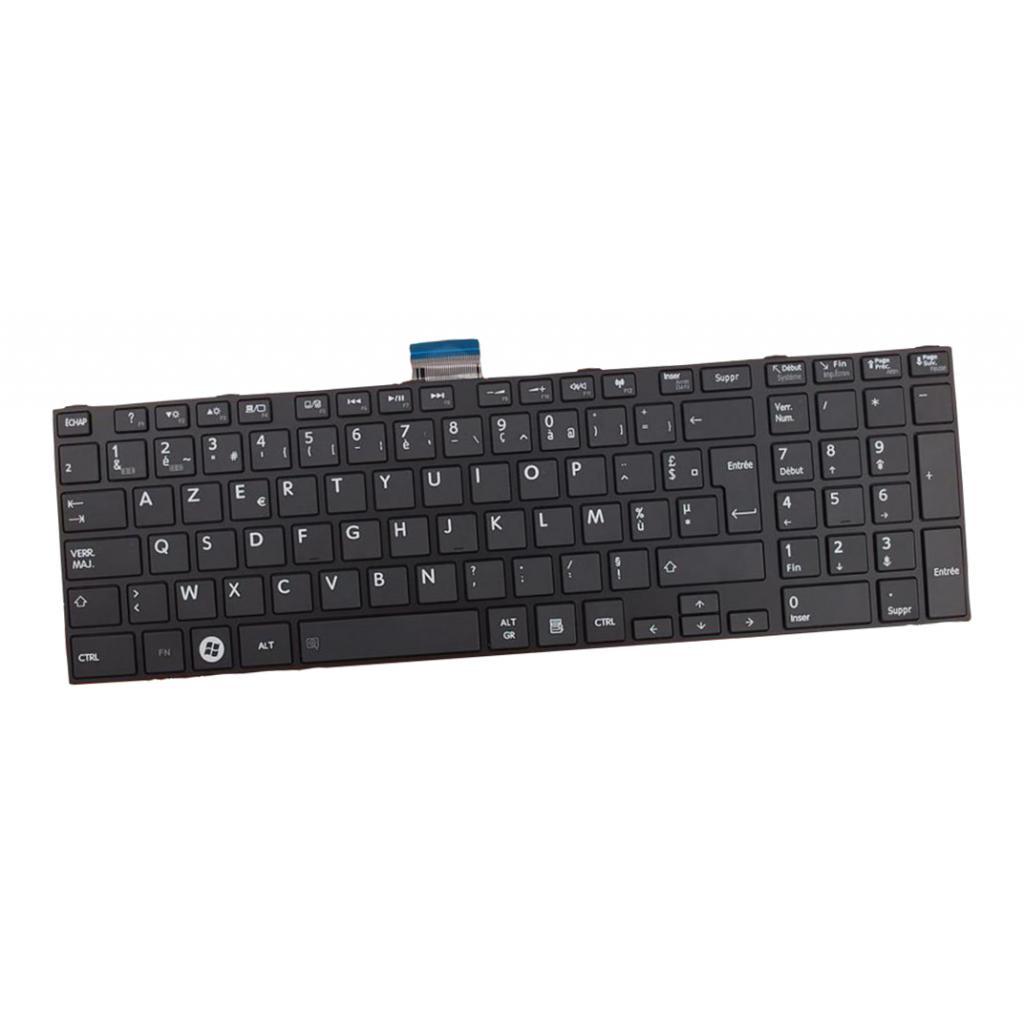 Black French Layout Keyboard For Toshiba Satellite Pro C850