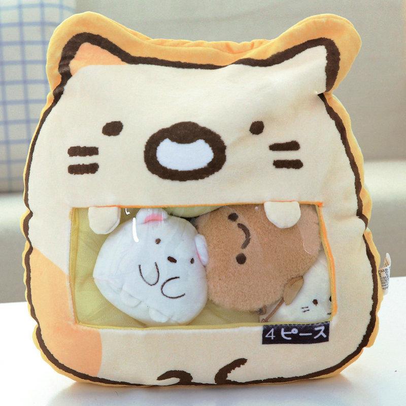 8 Chiếc Bánh Mèo Gối Hình Chim Cánh Cụt Dễ Thương Ném Gối Với 8 Mini Khác Nhau Cảm Xúc Bê Bên Trong Món Quà Tặng Độc Đáo dành Cho Trẻ Em