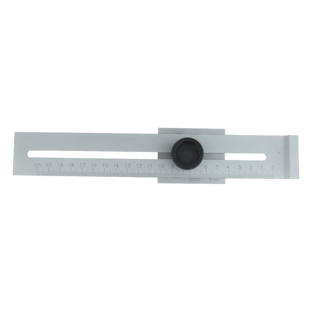 0.1mm Precision Parallel Ruler Marker Marking Gauge Line Ruler 0-200mm Woodworking