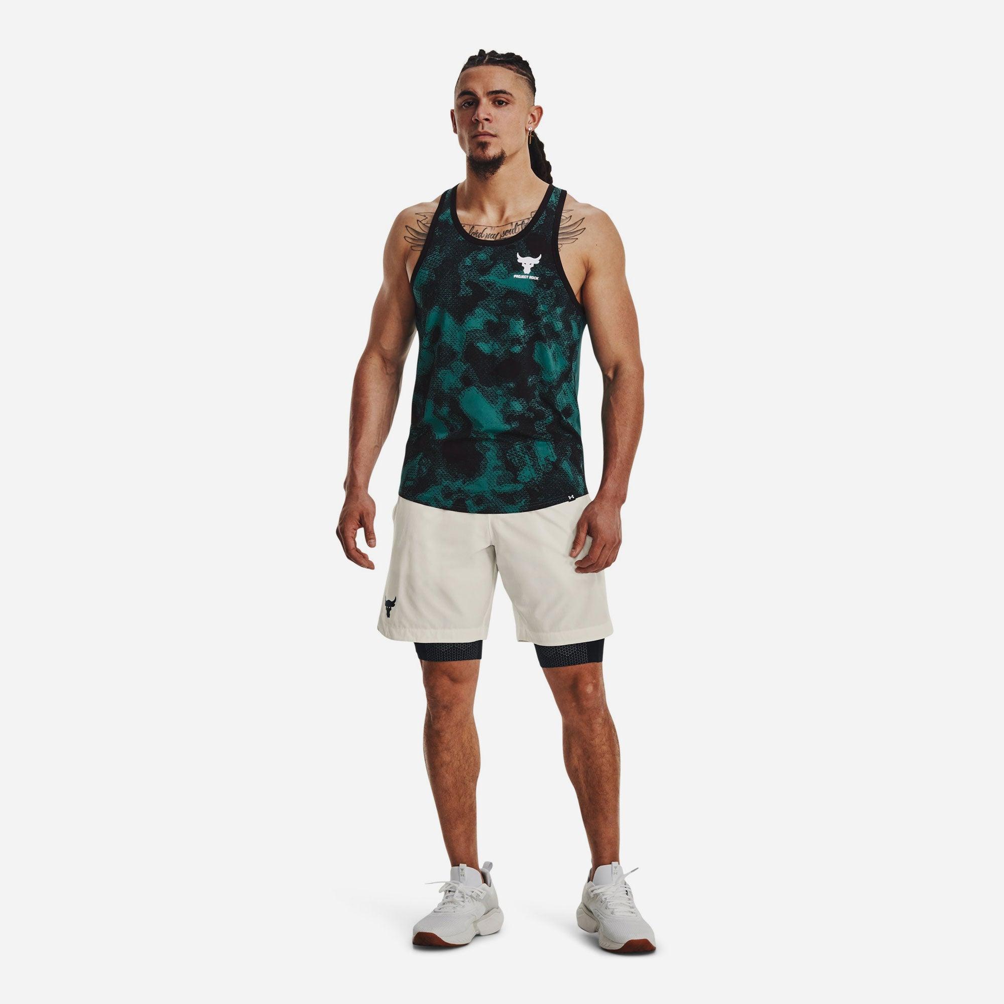 Áo ba lỗ thể thao nam Under Armour The Rock - 1377432-722