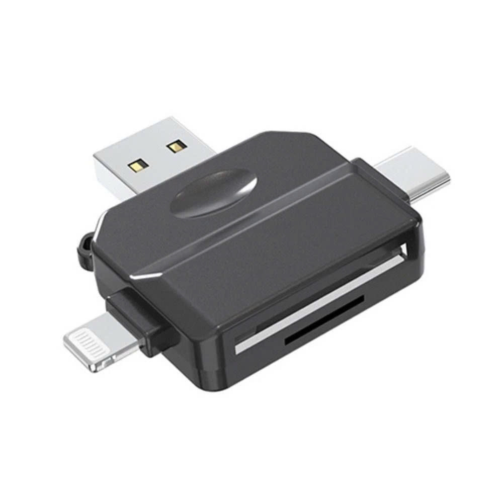 Đầu đọc thẻ nhớ SD, TF chân Type C, USB , IOS - Hàng Nhập Khẩu