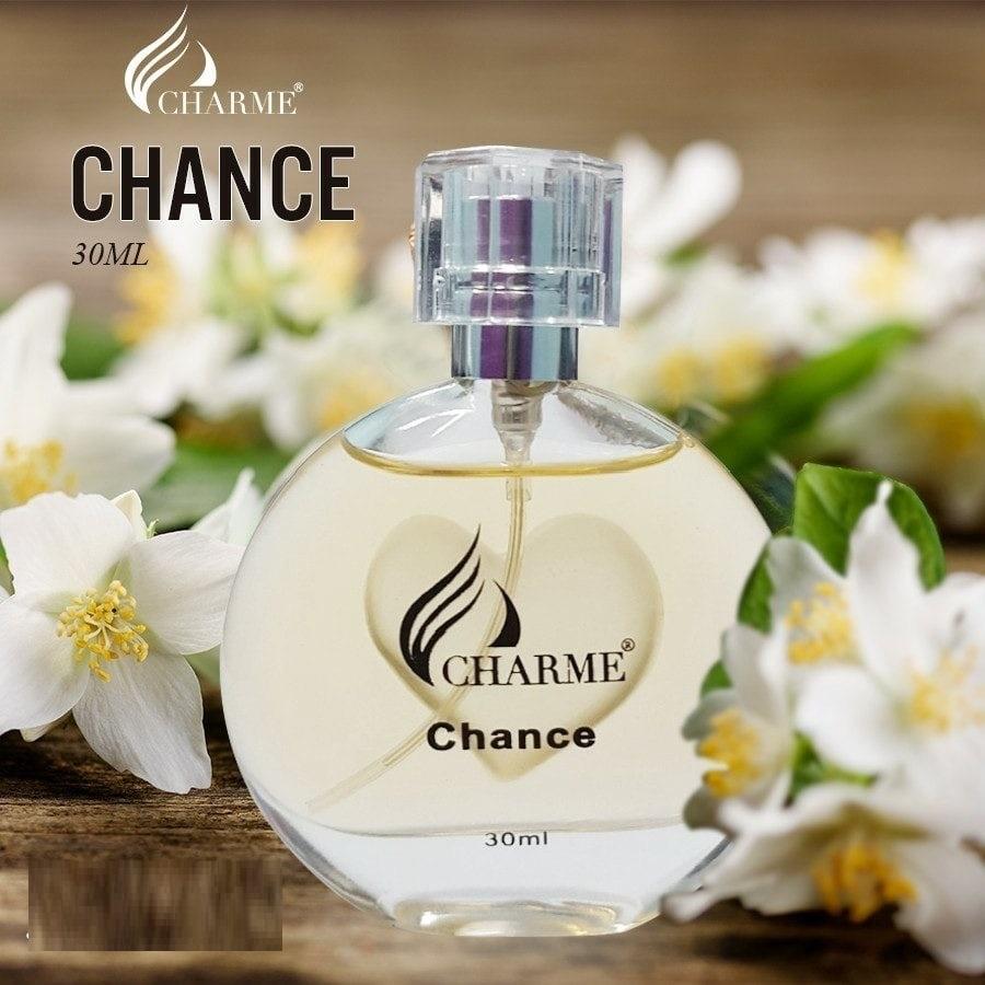 Nước hoa nữ thơm lâu, Charme Chance, mùi hương vani, mang phong cách nữ tính, gợi cảm, lưu hương lâu, 30ml