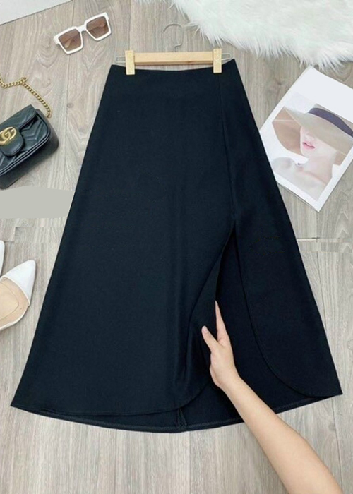 Set Áo Và Chân Váy Xòe Xẻ Tà Thời Trang